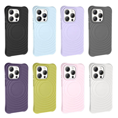 Apple iPhone 15 Pro Max M-safe Şarj Özellikli Airbagli Mat Görünümlü Zore Hepi Kapak