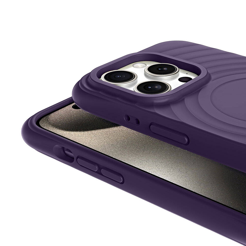 Apple iPhone 15 Pro Max M-safe Şarj Özellikli Airbagli Mat Görünümlü Zore Hepi Kapak