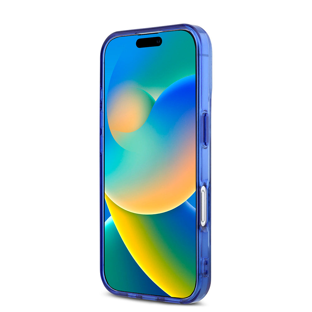 Apple iPhone 16 Kılıf BMW Orjinal Lisanslı M-safe Şarj Özellikli M Logolu Üç Renk Çizgili Motorsport Circle Kapak