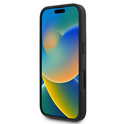 Apple iPhone 16 Kılıf DKNY Orjinal Lisanslı M-safe Şarj Özellikli 3D Yazılı Checkered Pattern Kapak