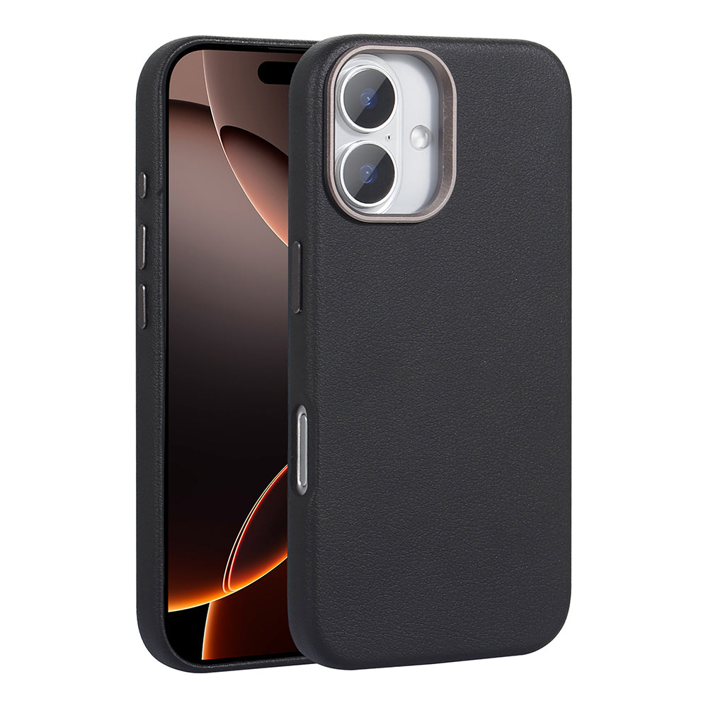 Apple iPhone 16 Kılıf M-safe Şarj Özellikli PU Deri Zore Adora Kapak