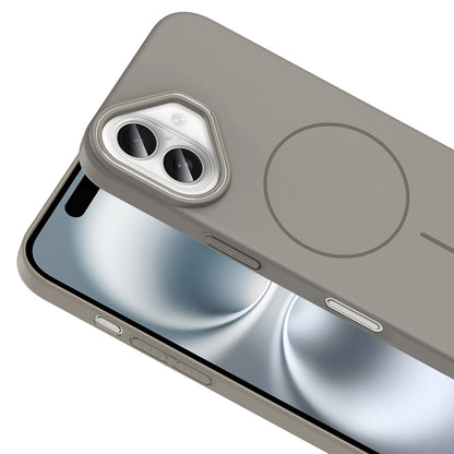 Apple iPhone 16 Kılıf M-safe Şarj Özellikli Zore Ruby Sert Kapak