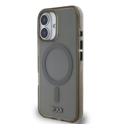 Apple iPhone 16 Kılıf TUMI Orjinal Lisanslı M-safe Şarj Özellikli Airbagli Transparan Kapak