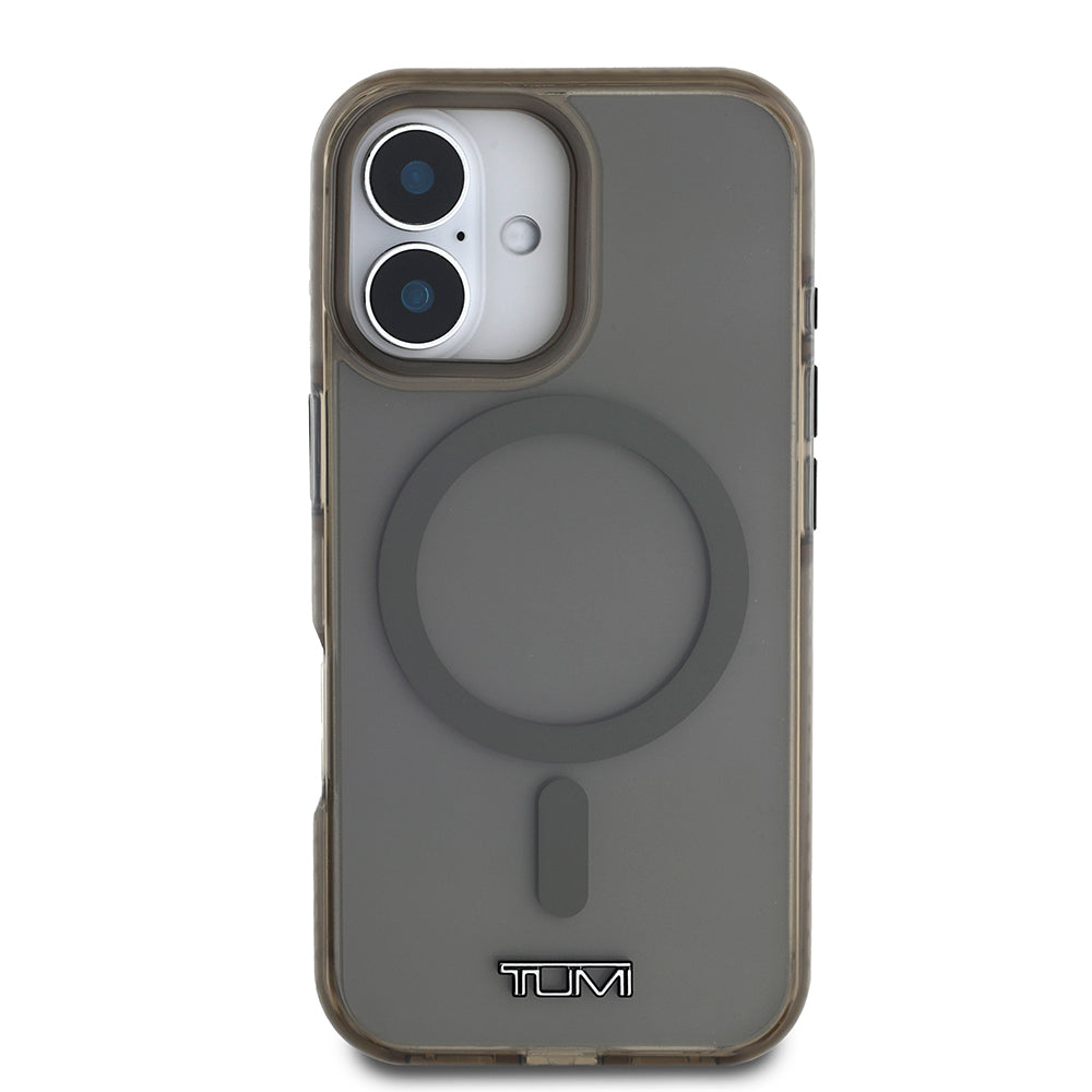 Apple iPhone 16 Kılıf TUMI Orjinal Lisanslı M-safe Şarj Özellikli Airbagli Transparan Kapak