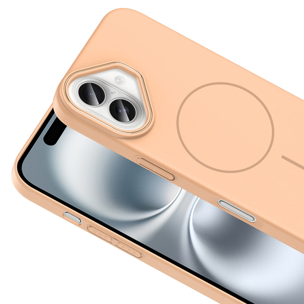 Apple iPhone 16 Plus Kılıf M-safe Şarj Özellikli Zore Ruby Sert Kapak