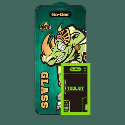 Apple iPhone 16 Pro Go Des 9D Full Cover Temperli Cam Ekran Koruyucu