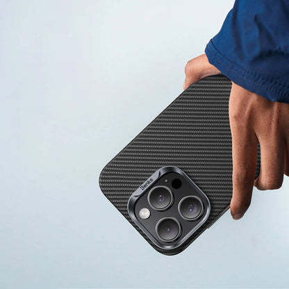 Apple iPhone 16 Pro Kılıf Benks M-safe Şarj Özellikli Magnetik ArmorAir 600D Kevlar Fiber Kapak