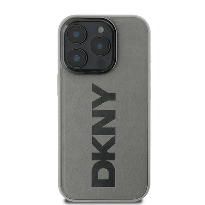 Apple iPhone 16 Pro Kılıf DKNY Orjinal Lisanslı M-safe Şarj Özellikli PU Deri Plain Kapak