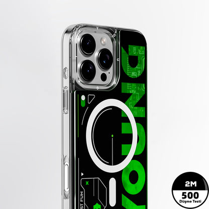 Apple iPhone 16 Pro Kılıf M-safe Şarj Özellikli Airbagli Çift Katmanlı Youngkit Future Streamer Serisi Kapak