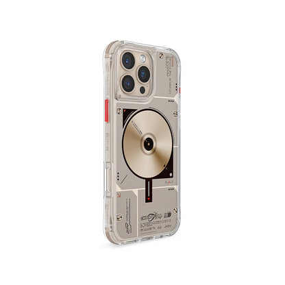 Apple iPhone 16 Pro Kılıf M-safe Şarj Özellikli Disk Desenli Airbag Tasarımlı Skinarma Nova Kapak