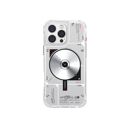 Apple iPhone 16 Pro Kılıf M-safe Şarj Özellikli Disk Desenli Airbag Tasarımlı Skinarma Nova Kapak