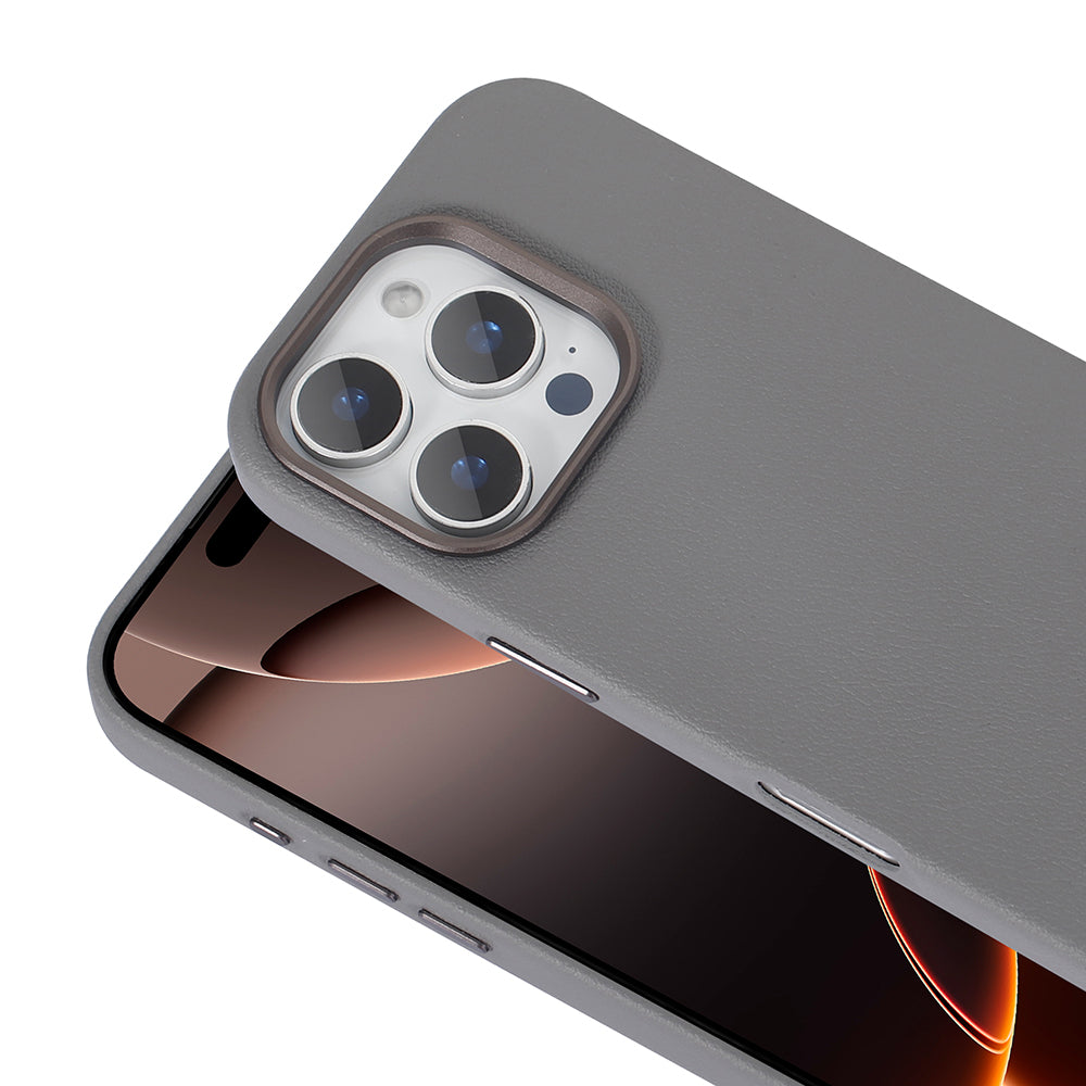 Apple iPhone 16 Pro Kılıf M-safe Şarj Özellikli PU Deri Zore Adora Kapak