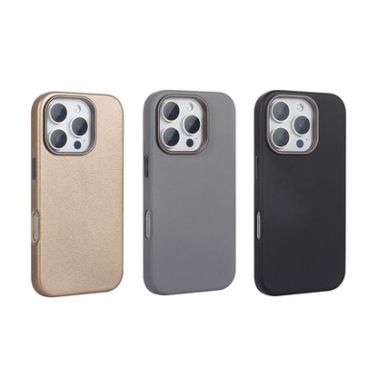 Apple iPhone 16 Pro Kılıf M-safe Şarj Özellikli PU Deri Zore Adora Kapak