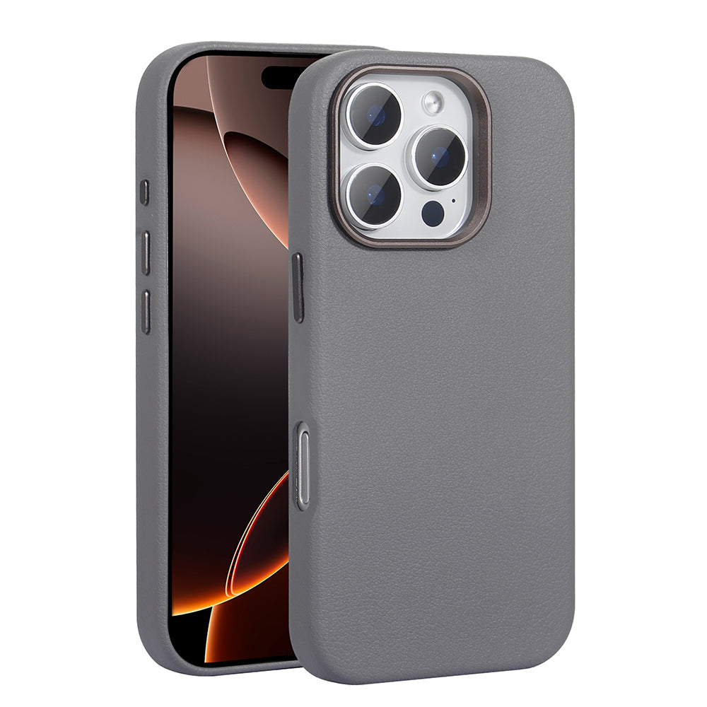 Apple iPhone 16 Pro Kılıf M-safe Şarj Özellikli PU Deri Zore Adora Kapak