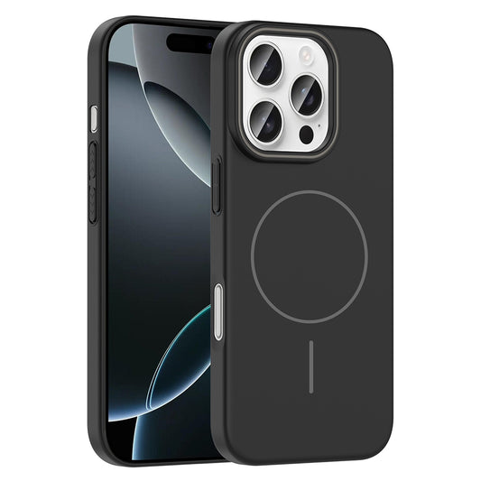 Apple iPhone 16 Pro Kılıf M-safe Şarj Özellikli Zore Ruby Sert Kapak