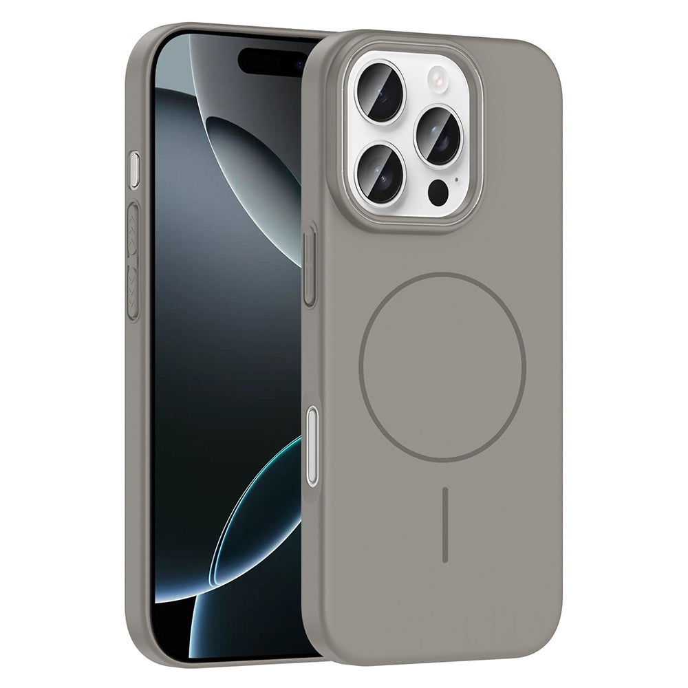 Apple iPhone 16 Pro Kılıf M-safe Şarj Özellikli Zore Ruby Sert Kapak