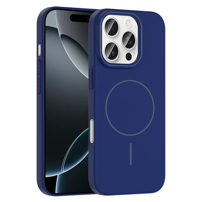 Apple iPhone 16 Pro Kılıf M-safe Şarj Özellikli Zore Ruby Sert Kapak