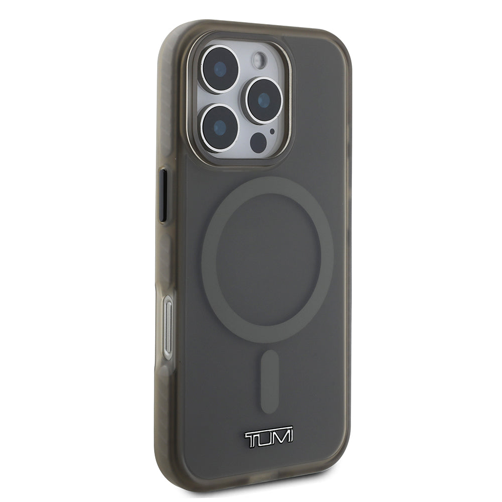 Apple iPhone 16 Pro Kılıf TUMI Orjinal Lisanslı M-safe Şarj Özellikli Airbagli Buzlu Transparan Kapak