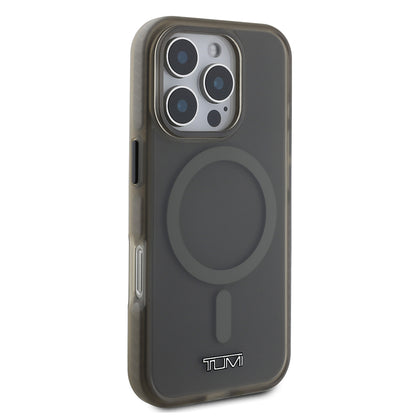 Apple iPhone 16 Pro Kılıf TUMI Orjinal Lisanslı M-safe Şarj Özellikli Airbagli Buzlu Transparan Kapak