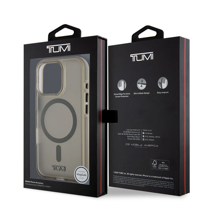 Apple iPhone 16 Pro Kılıf TUMI Orjinal Lisanslı M-safe Şarj Özellikli Airbagli Buzlu Transparan Kapak