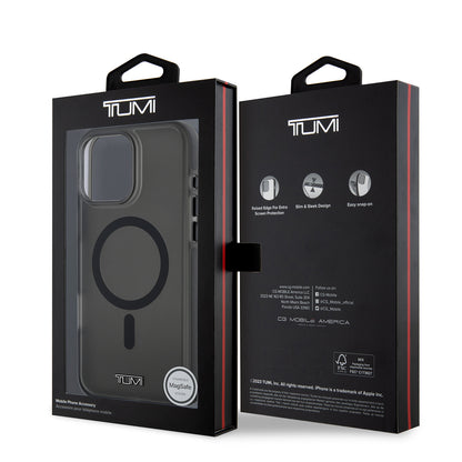 Apple iPhone 16 Pro Kılıf TUMI Orjinal Lisanslı M-safe Şarj Özellikli Airbagli Buzlu Transparan Kapak