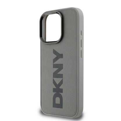 Apple iPhone 16 Pro Max Kılıf DKNY Orjinal Lisanslı M-safe Şarj Özellikli PU Deri Plain Kapak