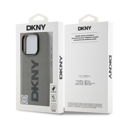Apple iPhone 16 Pro Max Kılıf DKNY Orjinal Lisanslı M-safe Şarj Özellikli PU Deri Plain Kapak