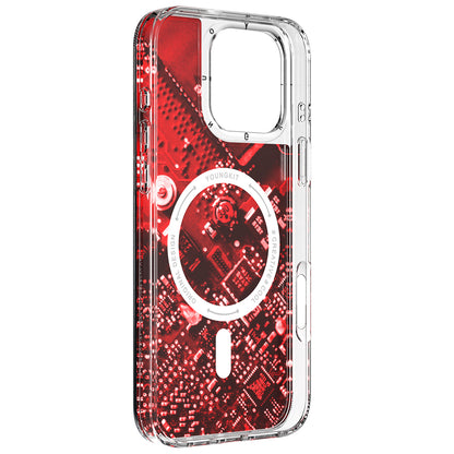 Apple iPhone 16 Pro Max Kılıf M-safe Şarj Özellikli Airbagli Çift Katmanlı Youngkit Future Streamer Serisi Kapak