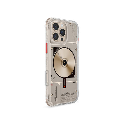 Apple iPhone 16 Pro Max Kılıf M-safe Şarj Özellikli Disk Desenli Airbag Tasarımlı Skinarma Nova Kapak