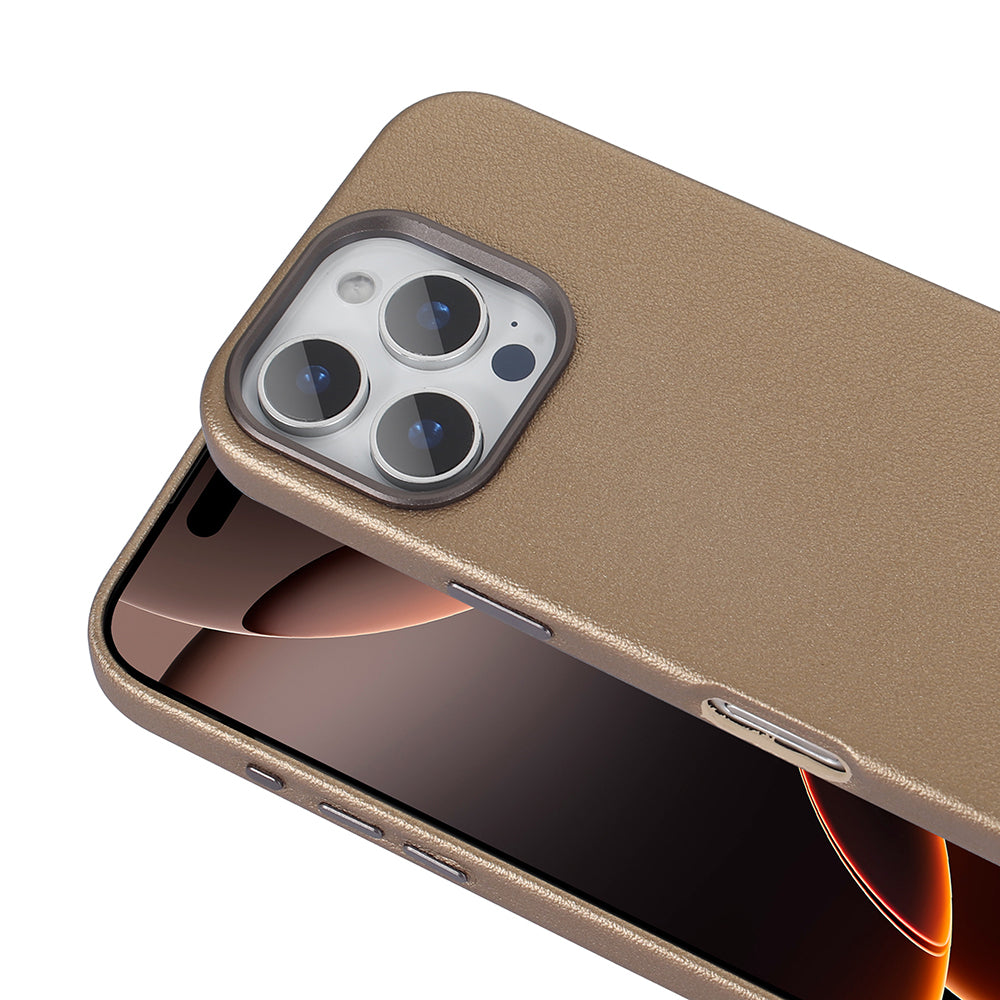 Apple iPhone 16 Pro Max Kılıf M-safe Şarj Özellikli PU Deri Zore Adora Kapak