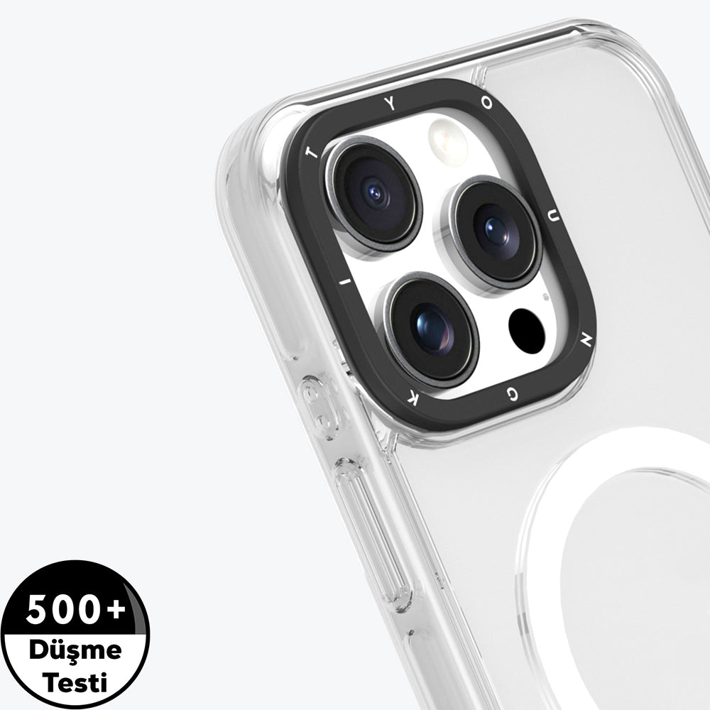 Apple iPhone 16 Pro Max Kılıf M-safe Şarj Özellikli YoungKit Crystal Color Serisi Kapak