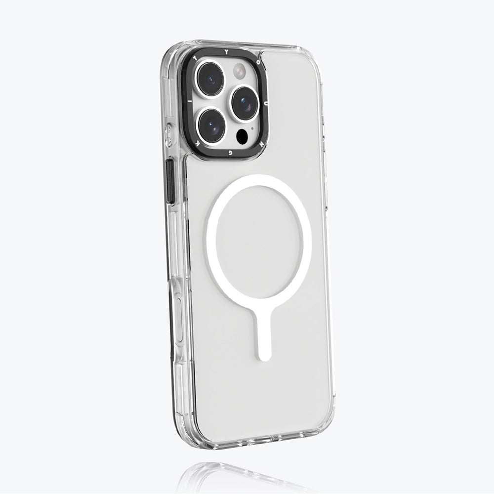 Apple iPhone 16 Pro Max Kılıf M-safe Şarj Özellikli YoungKit Crystal Color Serisi Kapak