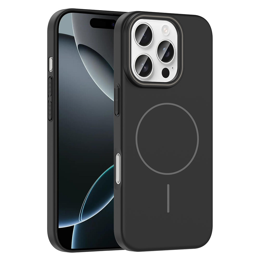 Apple iPhone 16 Pro Max Kılıf M-safe Şarj Özellikli Zore Ruby Sert Kapak