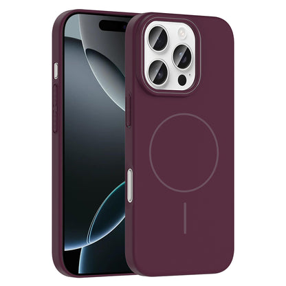 Apple iPhone 16 Pro Max Kılıf M-safe Şarj Özellikli Zore Ruby Sert Kapak