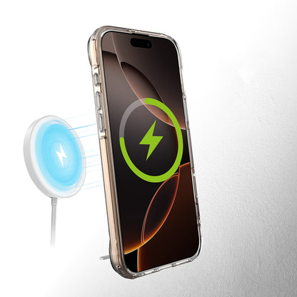 Apple iPhone 16 Pro Max Kılıf M-safe Şarj Özellikli Zore T-Max Standlı Kapak