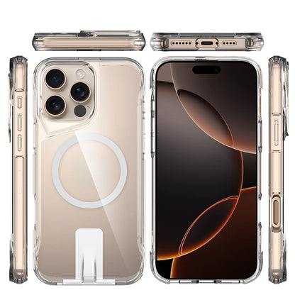 Apple iPhone 16 Pro Max Kılıf M-safe Şarj Özellikli Zore T-Max Standlı Kapak