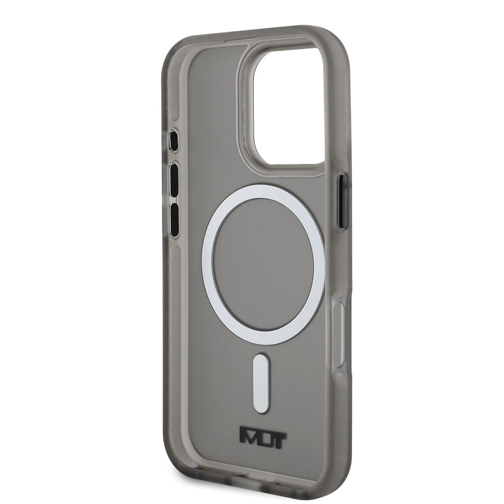 Apple iPhone 16 Pro Max Kılıf TUMI Orjinal Lisanslı M-safe Şarj Özellikli Airbagli Buzlu Transparan Kapak