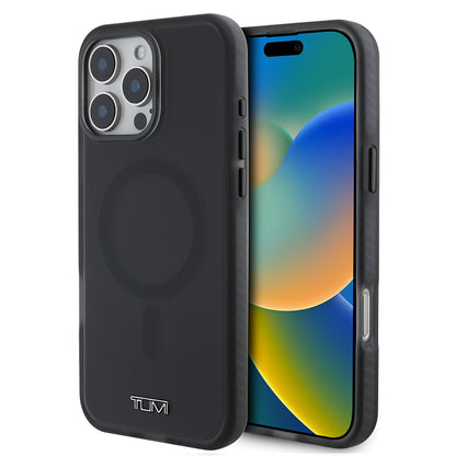 Apple iPhone 16 Pro Max Kılıf TUMI Orjinal Lisanslı M-safe Şarj Özellikli Airbagli Buzlu Transparan Kapak