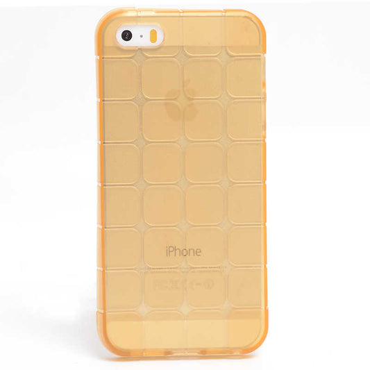 Apple iPhone 5 Kılıf Zore Kare Kabartmalı Silikon