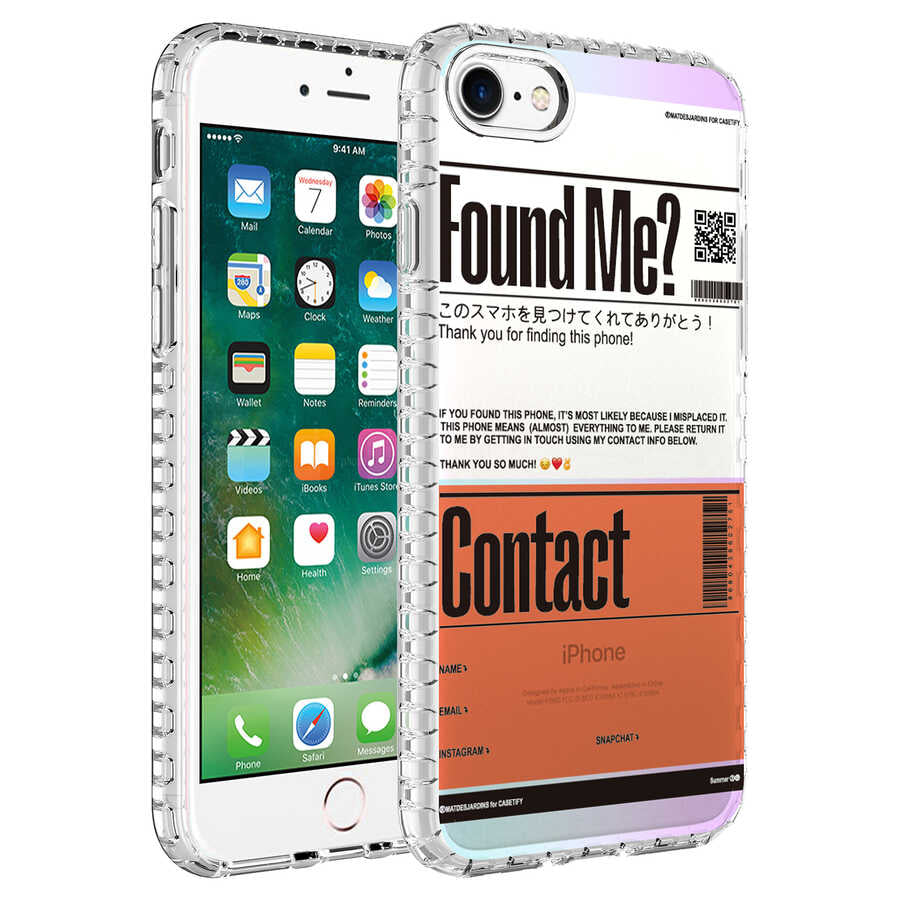 Apple iPhone SE 2020 Kılıf Airbag Kenarlı Renkli Desenli Silikon Zore Elegans Kapak