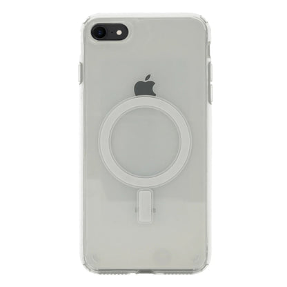 Apple iPhone SE 2020 Kılıf M-safe Şarj Özellikli Şeffaf Sert PC Zore Embos Kapak