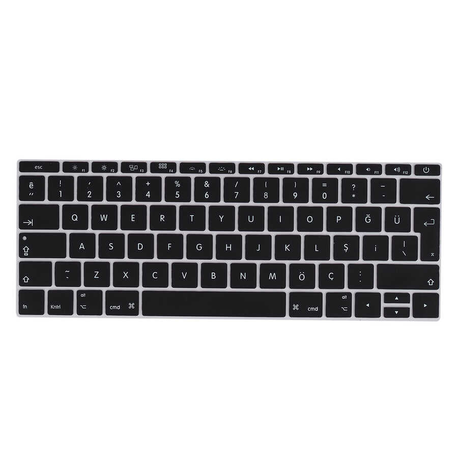 Apple Macbook 13.3' New Pro A1708 Zore Klavye Koruyucu Silikon Ped
