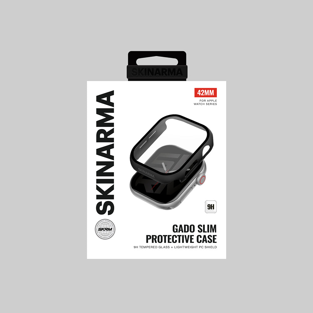 Apple Watch 10 42mm Skinarma Gado Sert Silikon Kasa ve Ekran Koruyucu
