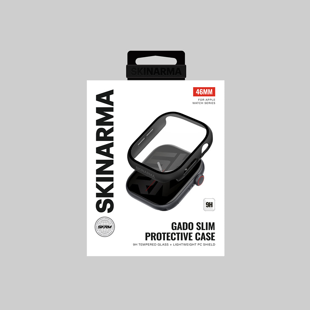 Apple Watch 10 46mm Skinarma Gado Sert Silikon Kasa ve Ekran Koruyucu