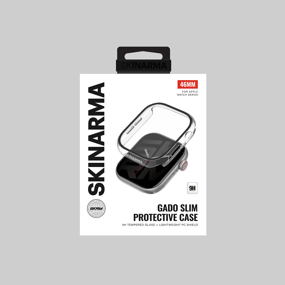 Apple Watch 10 46mm Skinarma Gado Sert Silikon Kasa ve Ekran Koruyucu