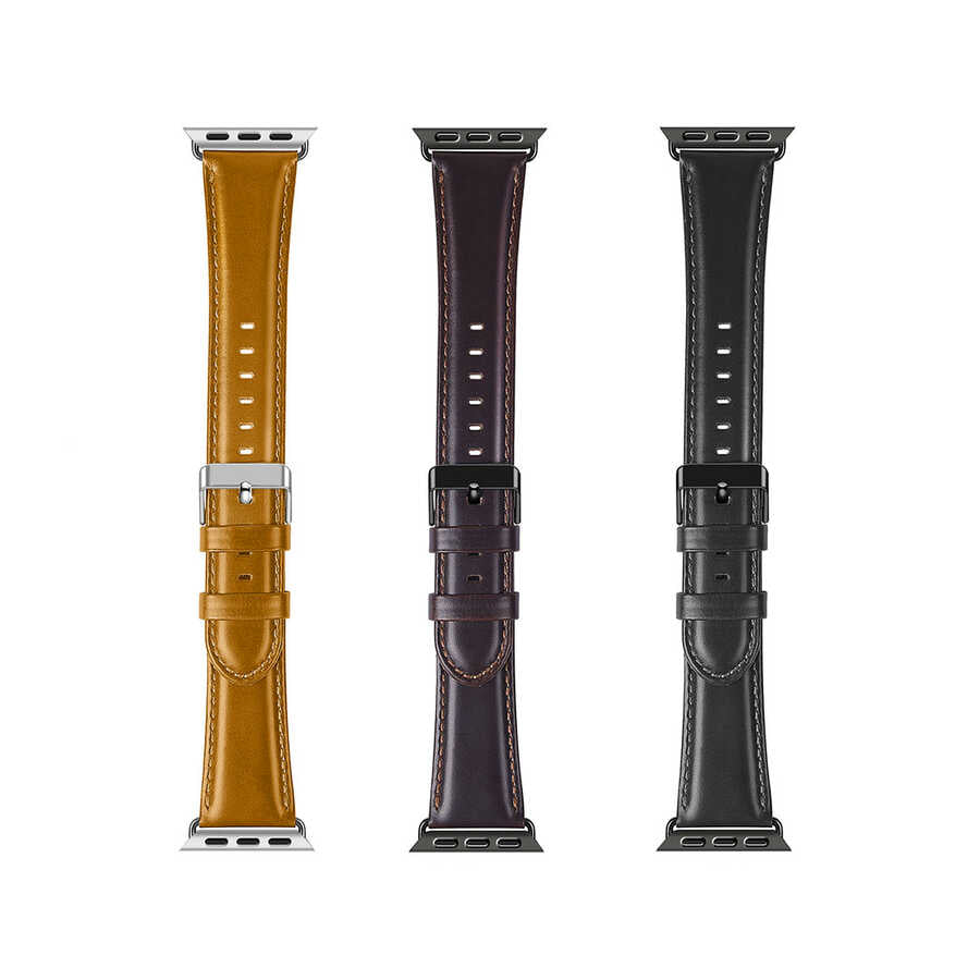 Apple Watch 38mm Wiwu Leather Watchband Deri Kordon