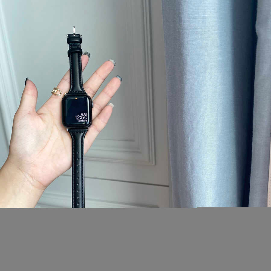 ​​​Apple Watch Ultra 49mm Kordon KRD-28 Deri Strap Kayış