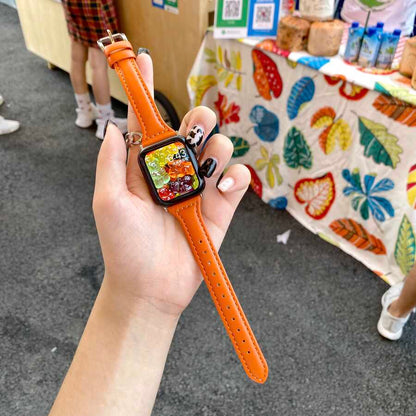 ​​​Apple Watch Ultra 49mm Kordon KRD-28 Deri Strap Kayış