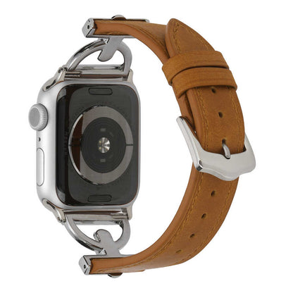 ​​​Apple Watch Ultra 49mm Kordon KRD-53 Deri Strap Kayış