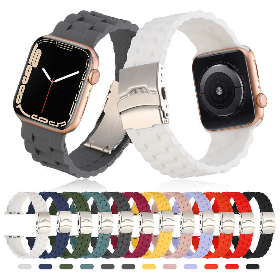 Apple Watch Ultra 49mm Kordon KRD-72 Silikon Strap Kayış